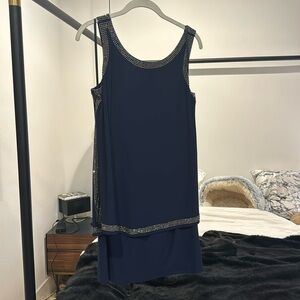 Laundry by shelli segal navy blue cocktail dress